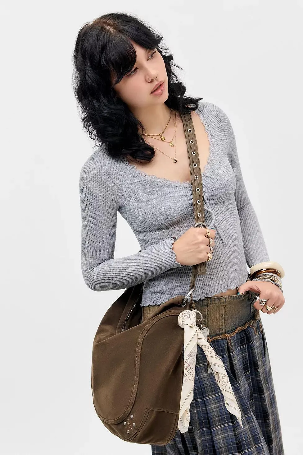 BDG Borsa a Tracolla Lili in Suedette