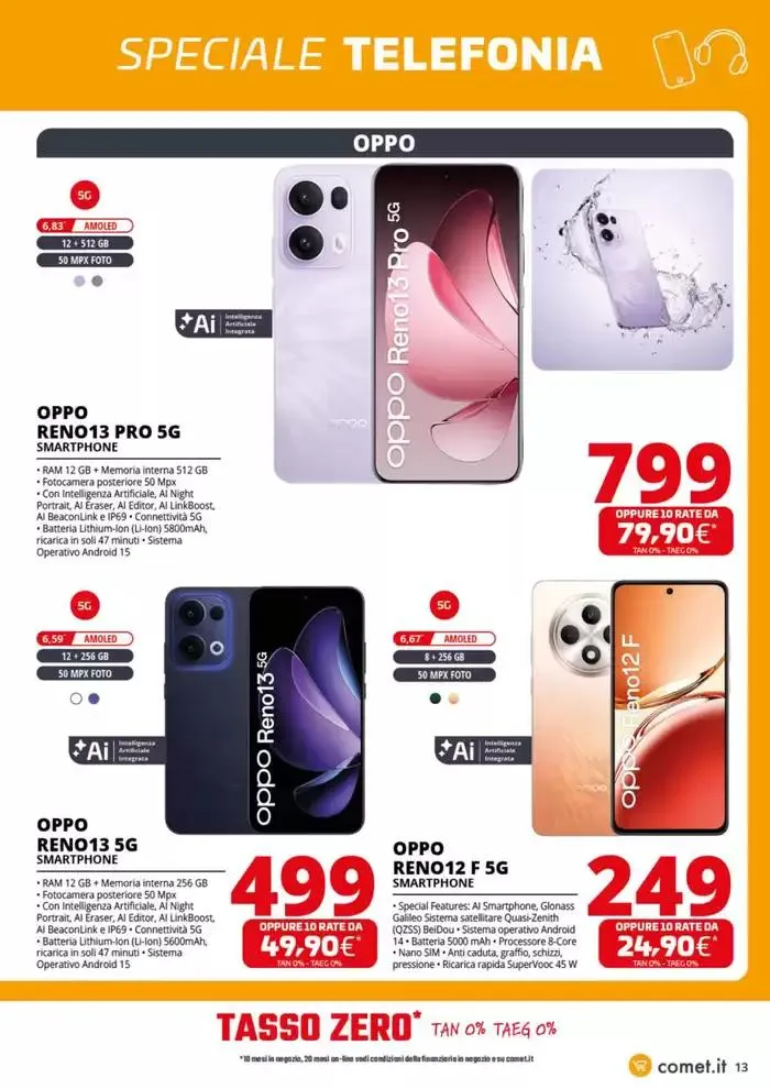 Speciale Telefonia da Comet! da 3 aprile a 16 aprile di 2025 - Pagina del volantino 13