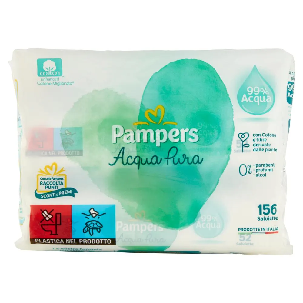 Pampers Acqua Pura Salviette 156 pz