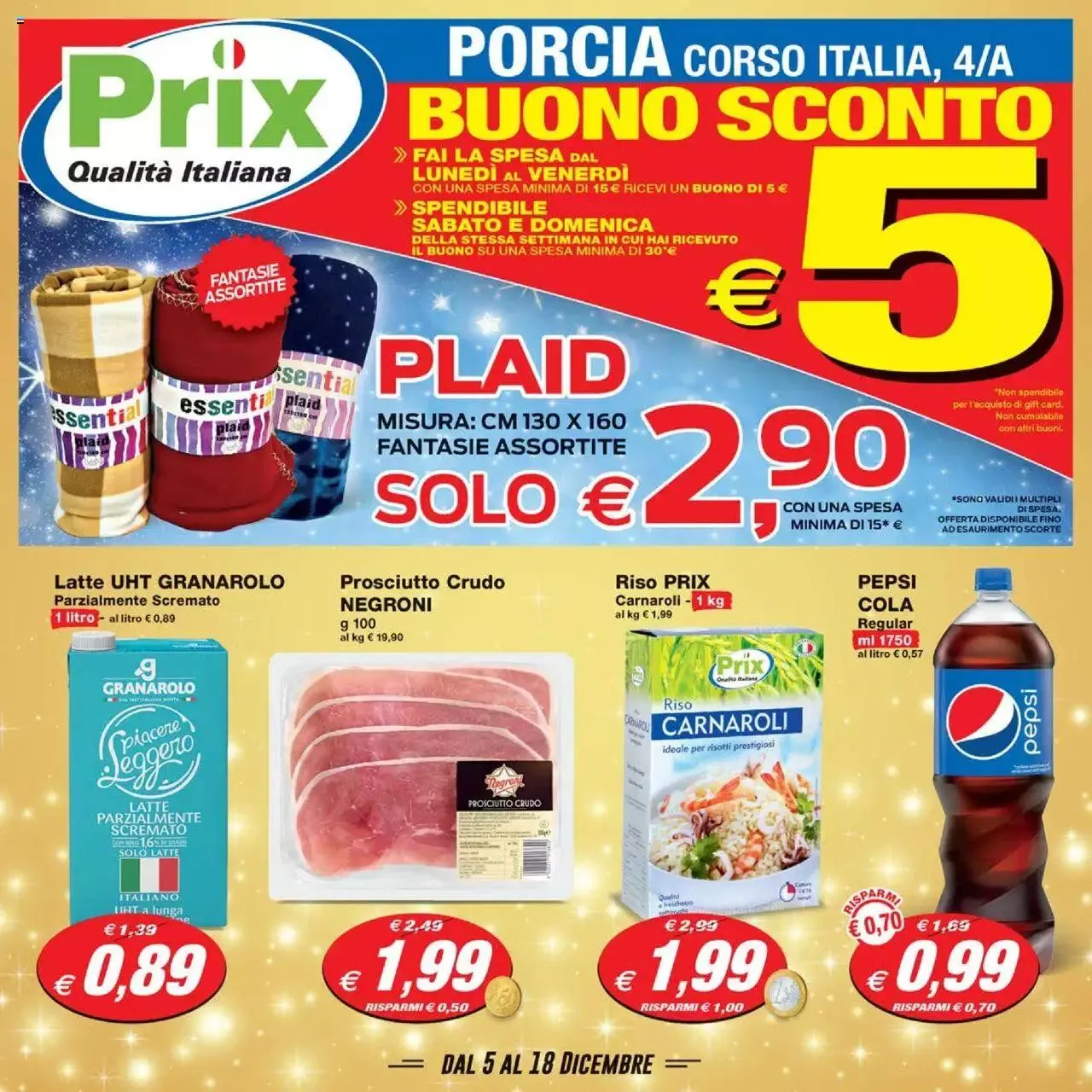 Volantino Prix da 5 dicembre a 18 dicembre di 2023 - Pagina del volantino 1
