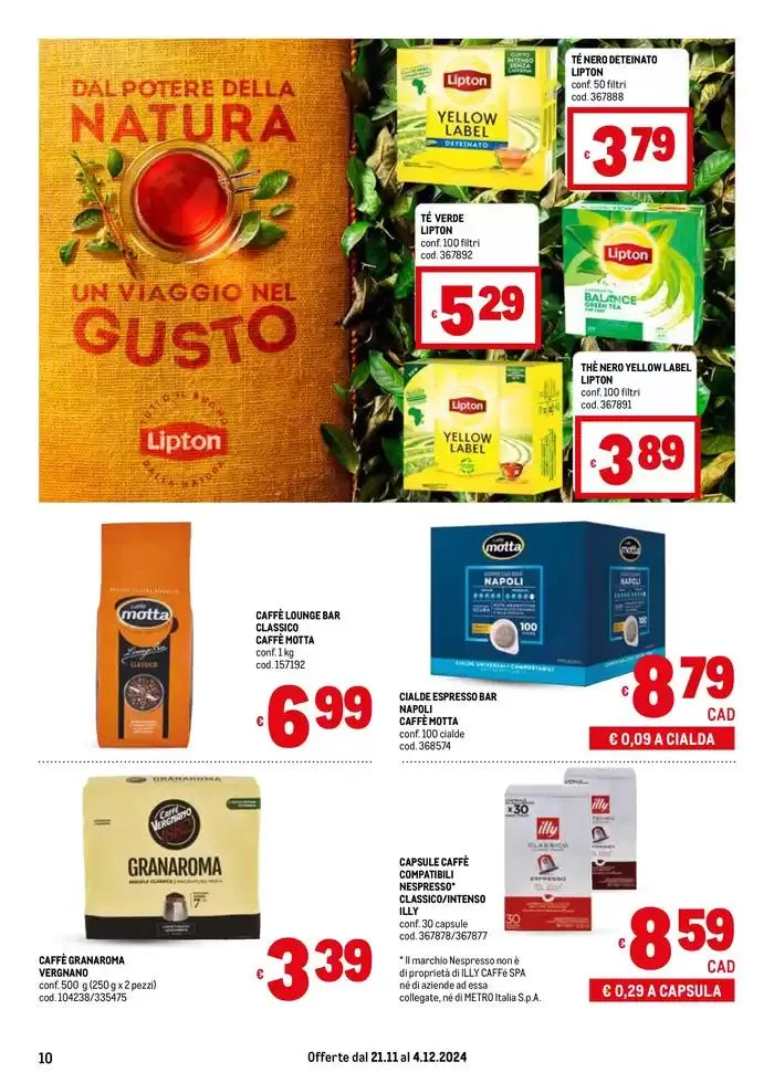 Offerte per te- Area 1  da 21 novembre a 4 dicembre di 2024 - Pagina del volantino 10