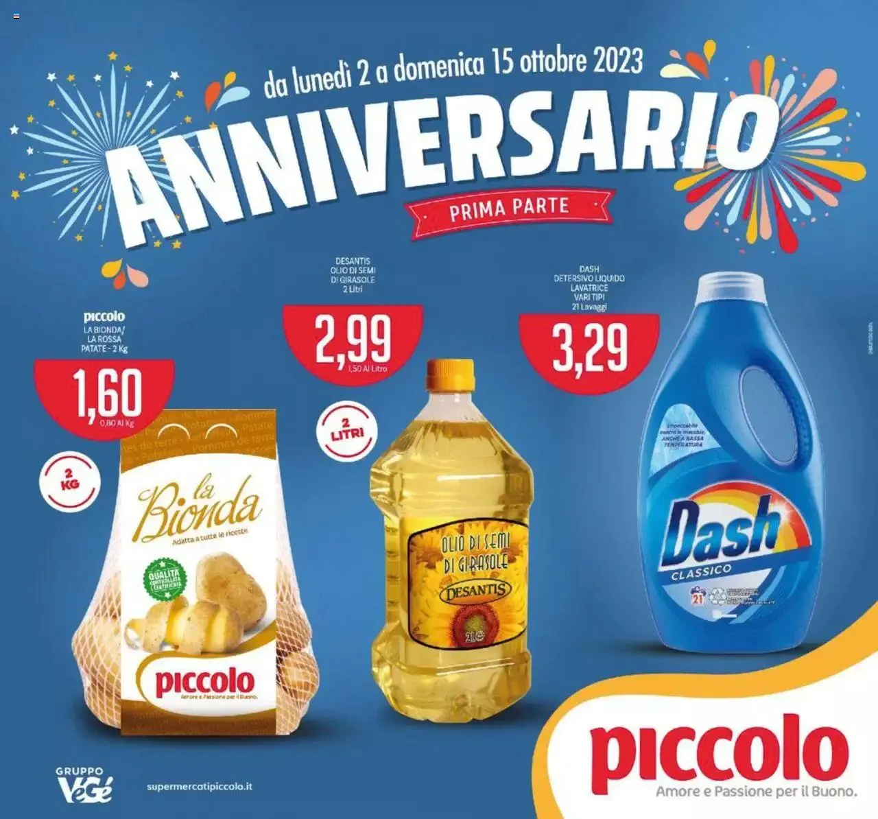 Volantino Piccolo da 2 ottobre a 15 ottobre di 2023 - Pagina del volantino 1