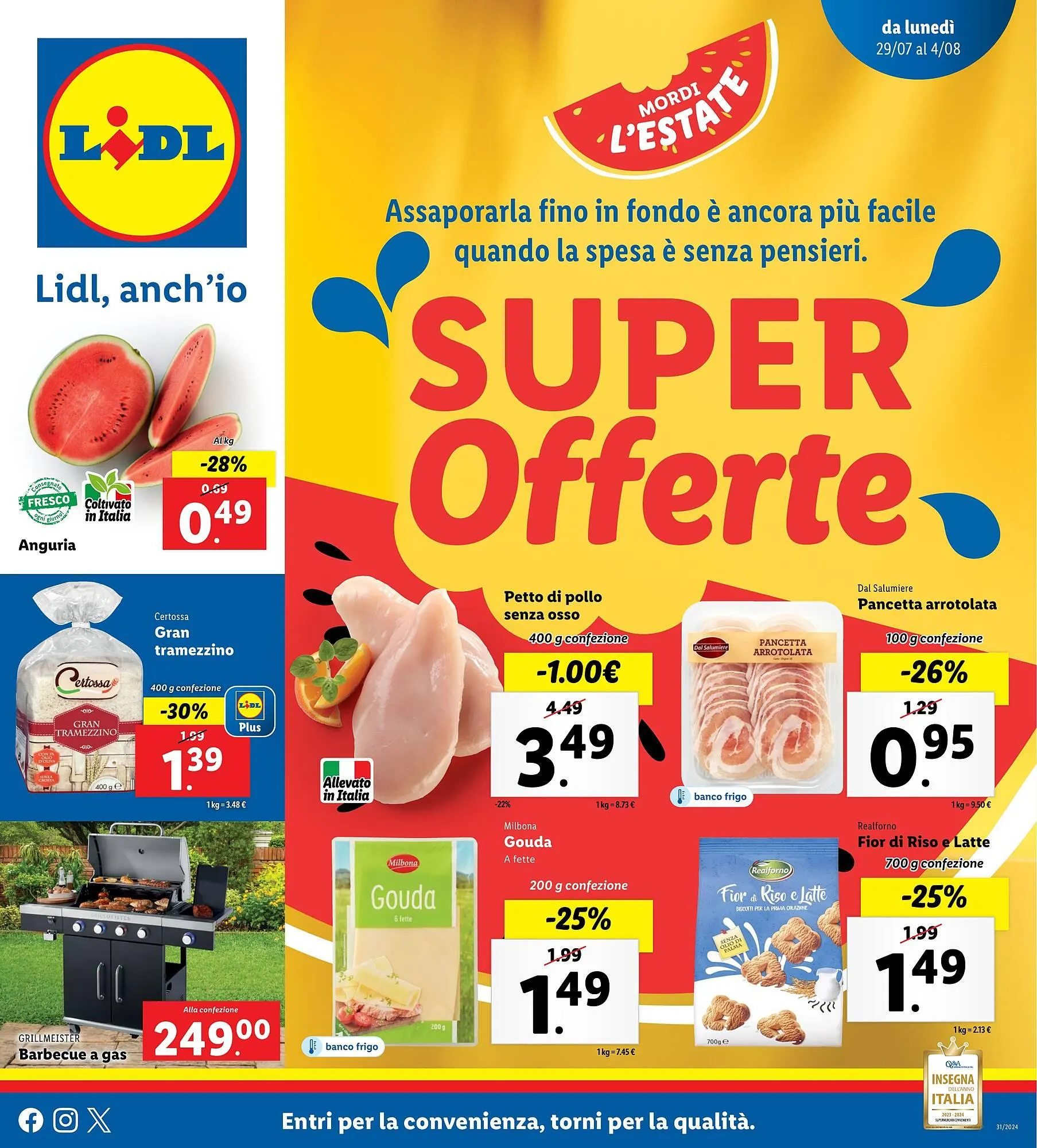 Volantino Lidl da 29 luglio a 14 agosto di 2024 - Pagina del volantino 1