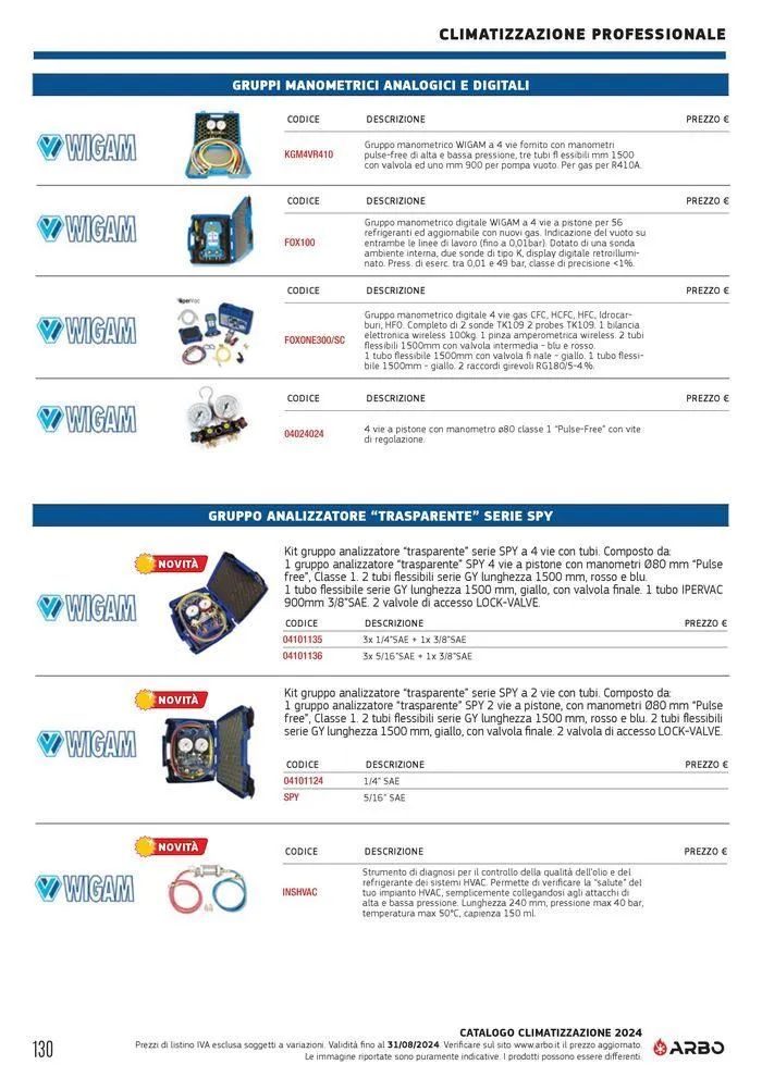 Catalogo climatizzazione 2024 da 17 maggio a 31 dicembre di 2024 - Pagina del volantino 130
