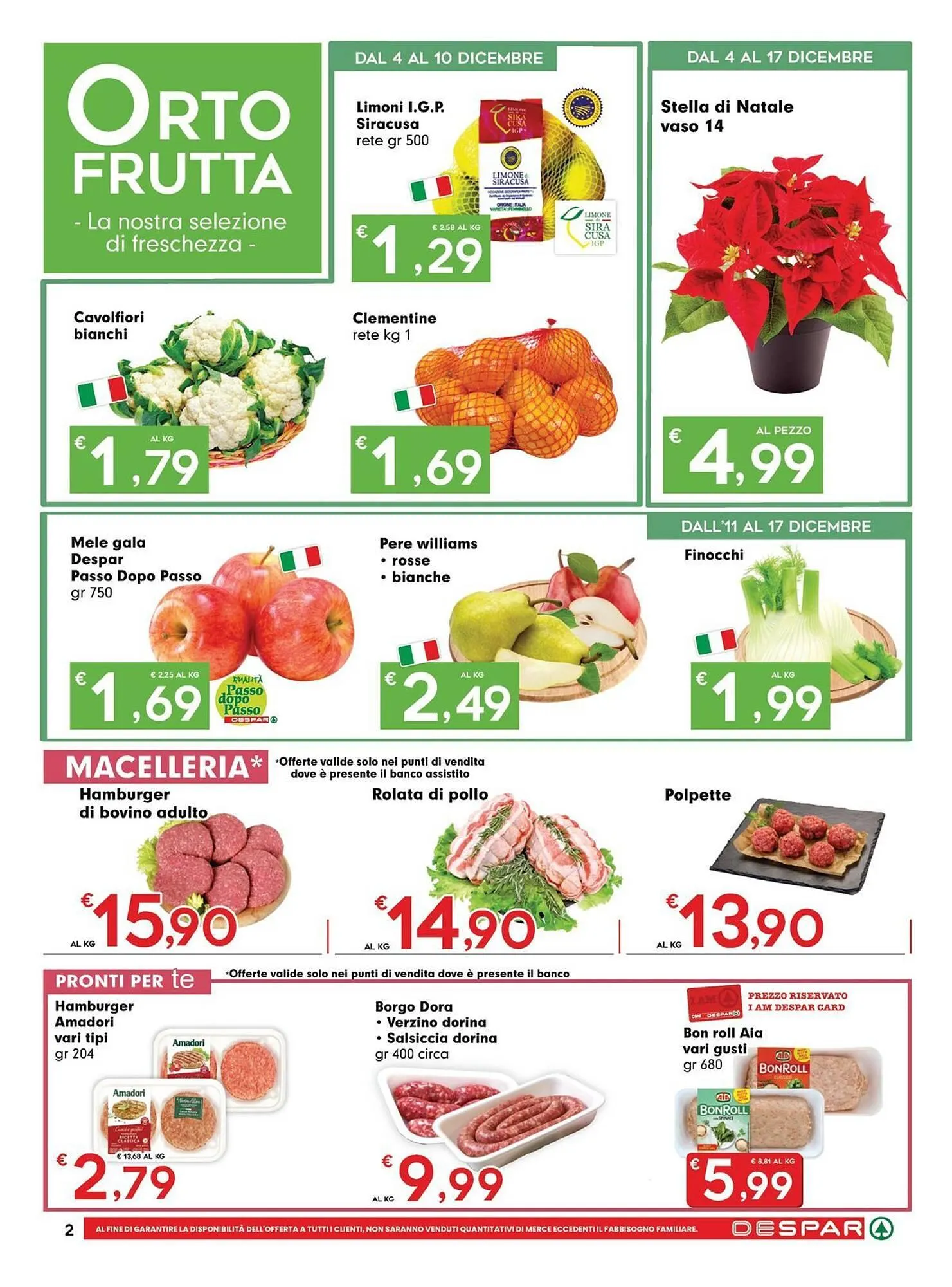 Volantino DeSpar Express da 4 dicembre a 17 dicembre di 2025 - Pagina del volantino 2