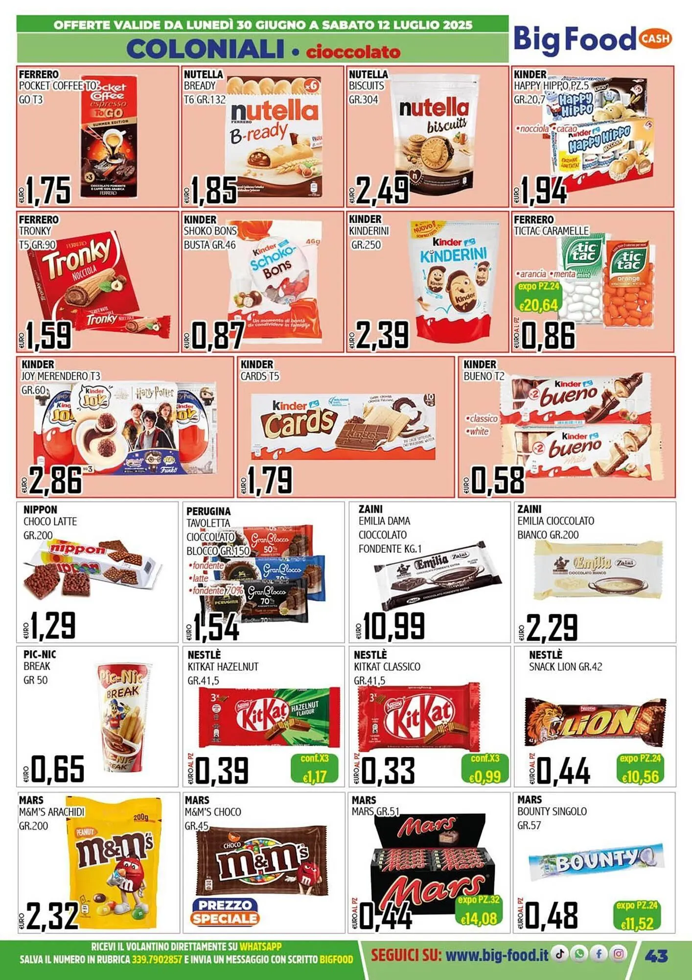 Volantino Big Food da 30 giugno a 12 luglio di 2025 - Pagina del volantino 43