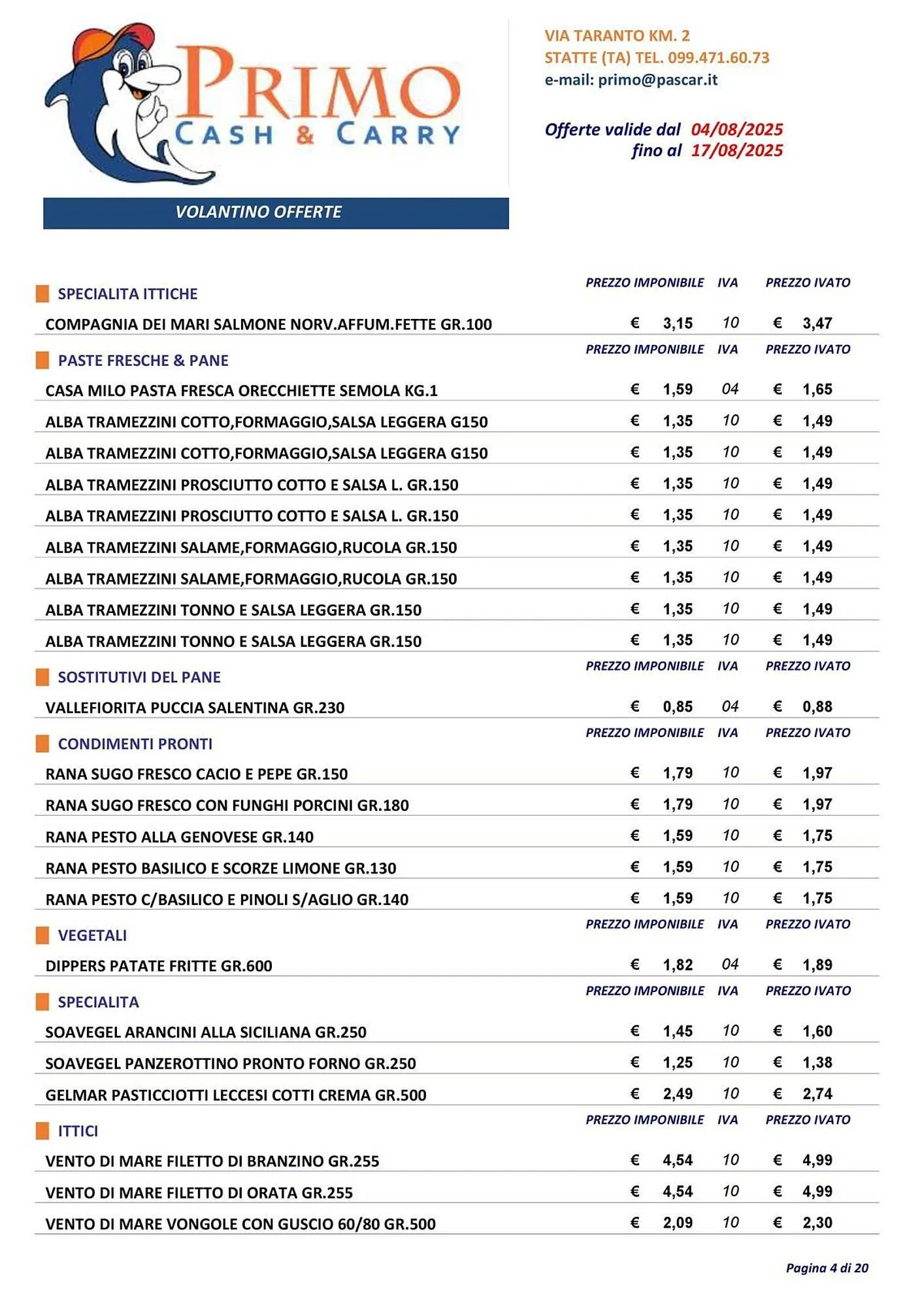 Volantino Gruppo Pascar da 4 agosto a 17 agosto di 2025 - Pagina del volantino 4