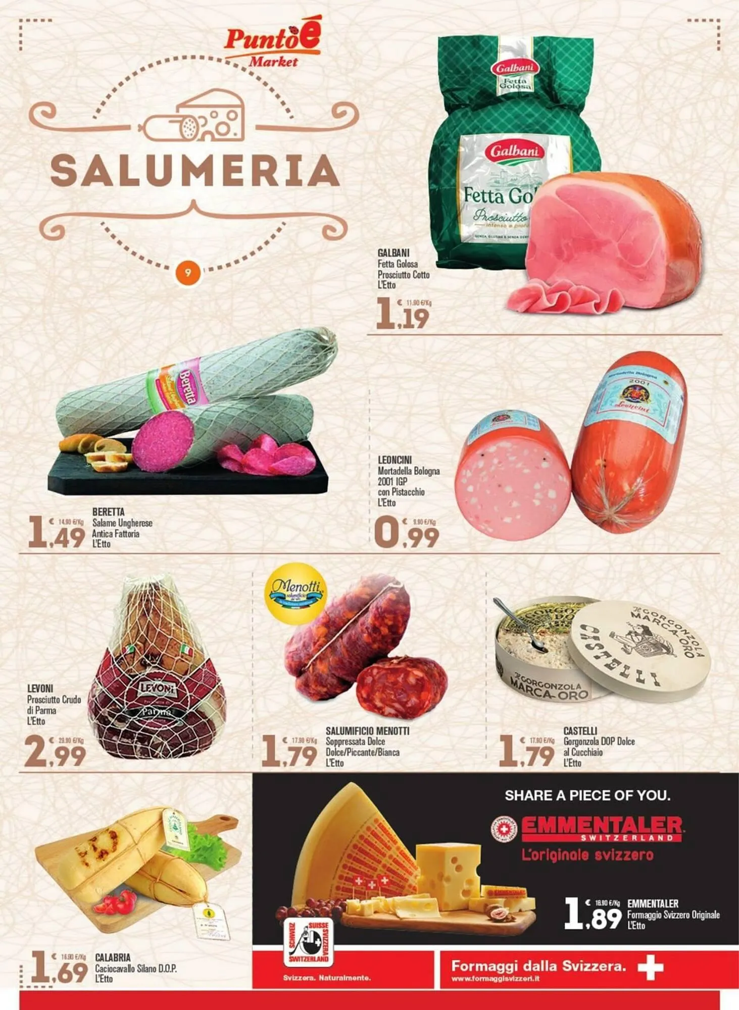 Volantino Punto é market da 22 dicembre a 4 gennaio di 2026 - Pagina del volantino 9