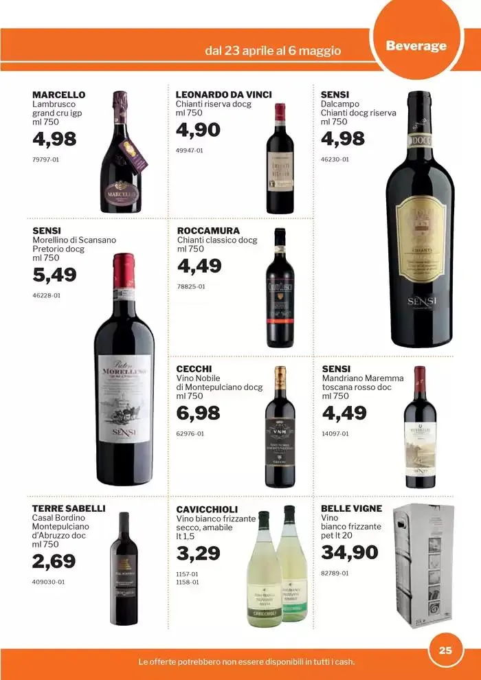 Volantino Food&Beverage da 23 aprile a 6 maggio di 2025 - Pagina del volantino 25