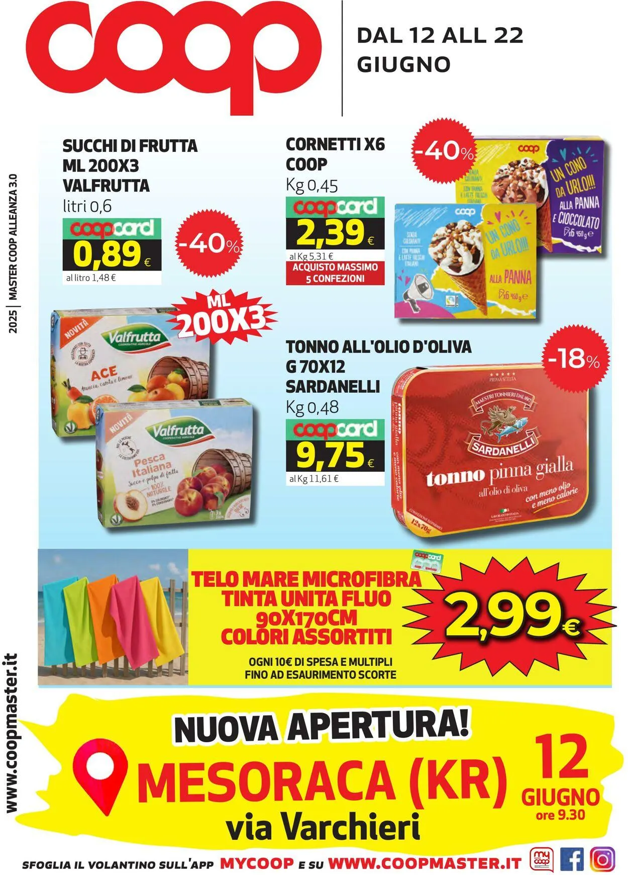 Coop Volantino attuale da 12 giugno a 22 giugno di 2025 - Pagina del volantino 1