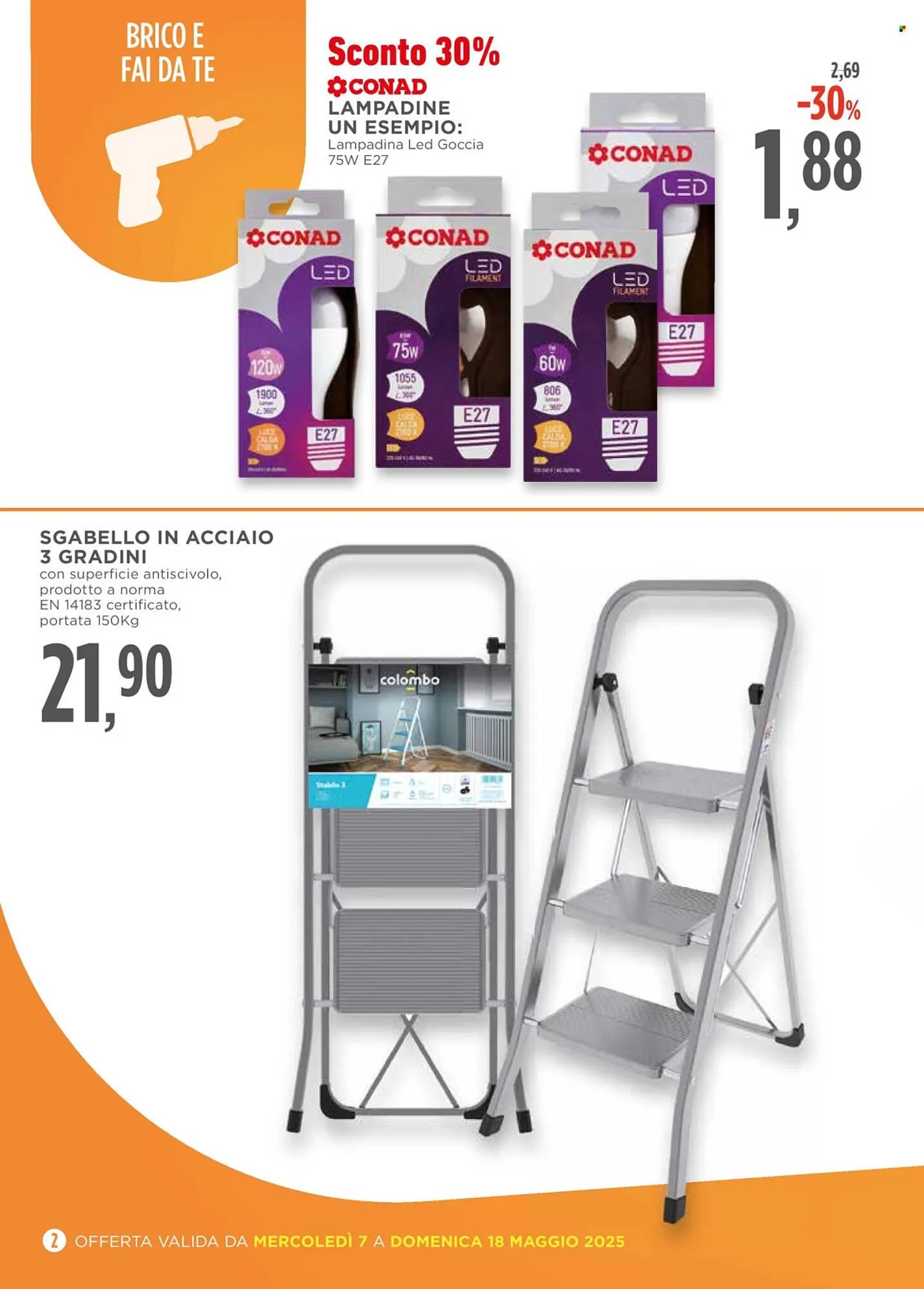 Volantino Conad da 7 maggio a 18 maggio di 2025 - Pagina del volantino 2