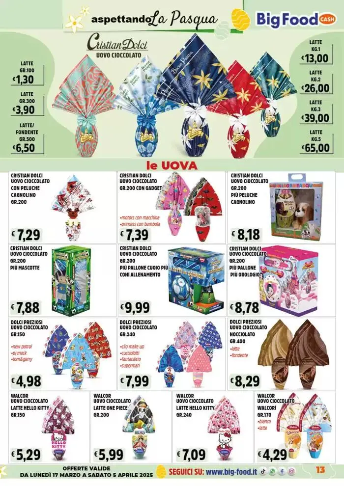 Aspenttando la pasqua da 17 marzo a 5 aprile di 2025 - Pagina del volantino 13