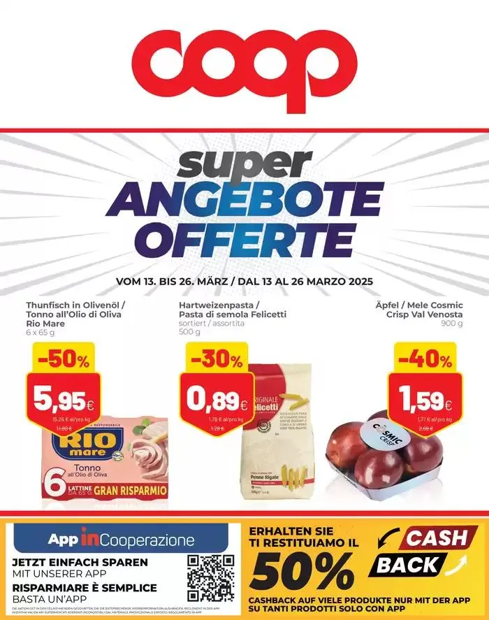 Angebote offerte da 13 marzo a 26 marzo di 2025 - Pagina del volantino 1