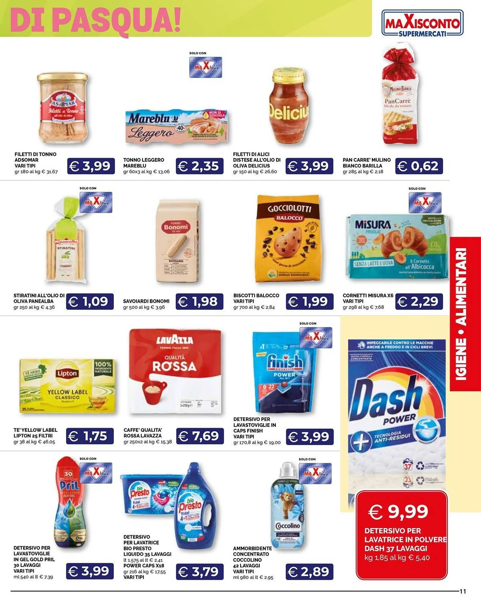 Volantino Maxisconto da 7 aprile a 21 aprile di 2025 - Pagina del volantino 11