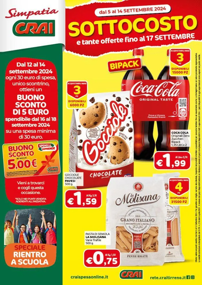 Sottocosto da 5 settembre a 13 settembre di 2024 - Pagina del volantino 1