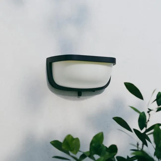 Applique solare Foley nero in alluminio, 6W INSPIRE