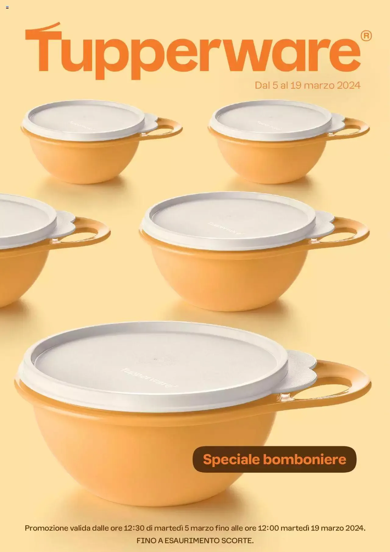Volantino Tupperware - Speciale bomboniere da 5 marzo a 19 marzo di 2024 - Pagina del volantino 1