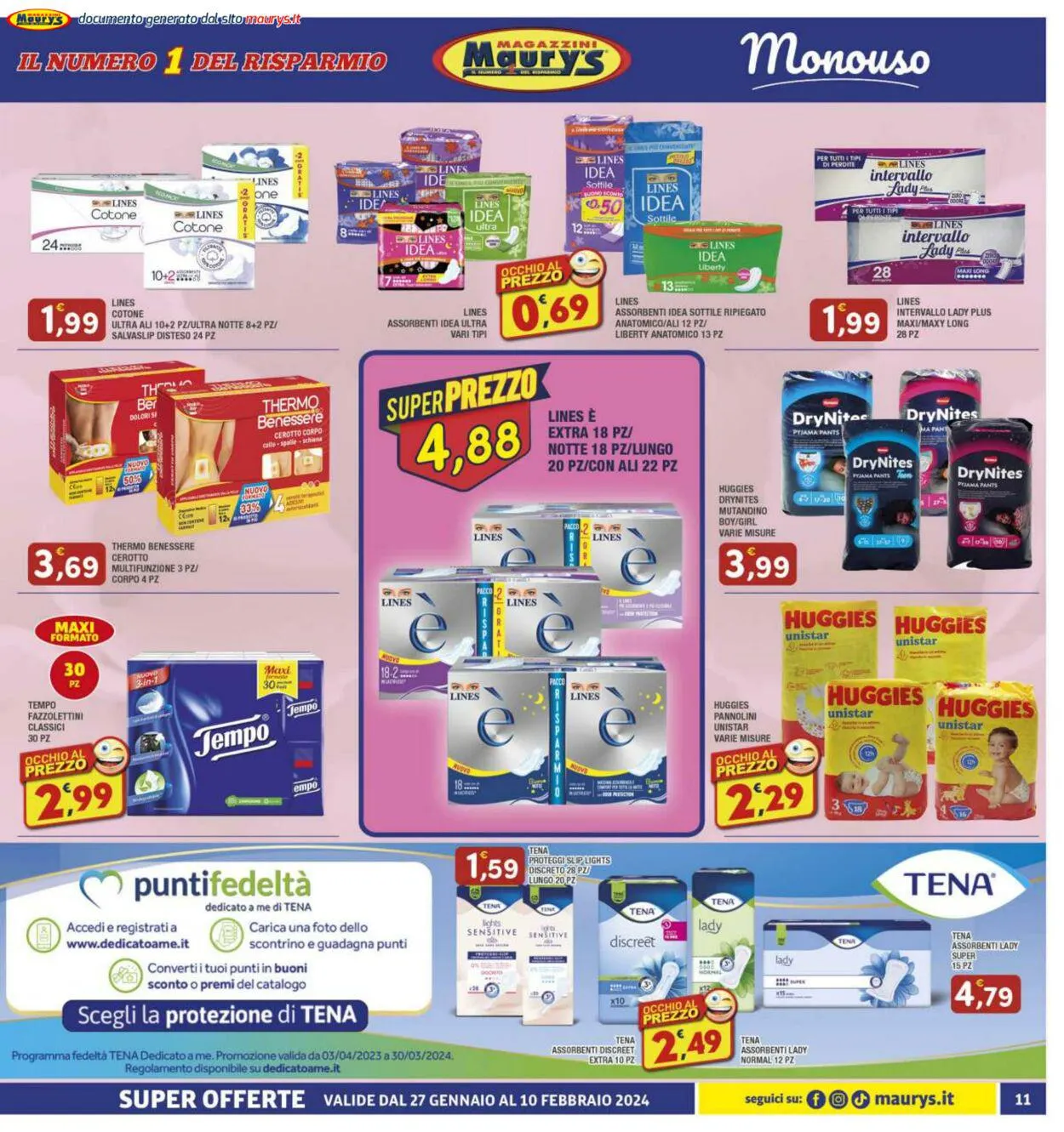 Maury's Volantino attuale da 27 gennaio a 10 febbraio di 2024 - Pagina del volantino 11