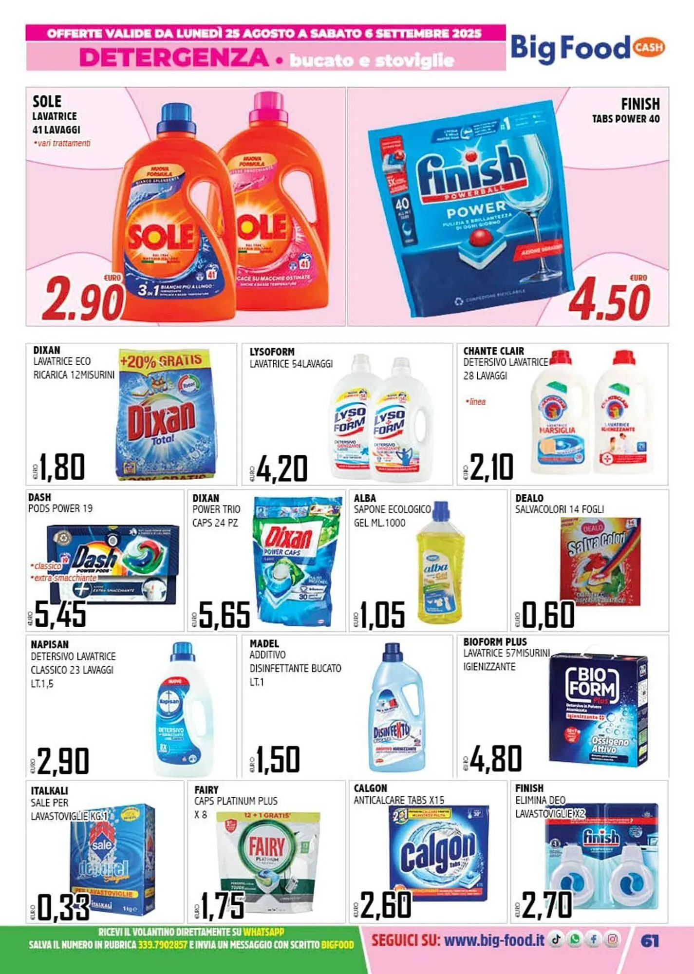 Volantino Big Food da 25 agosto a 6 settembre di 2025 - Pagina del volantino 61