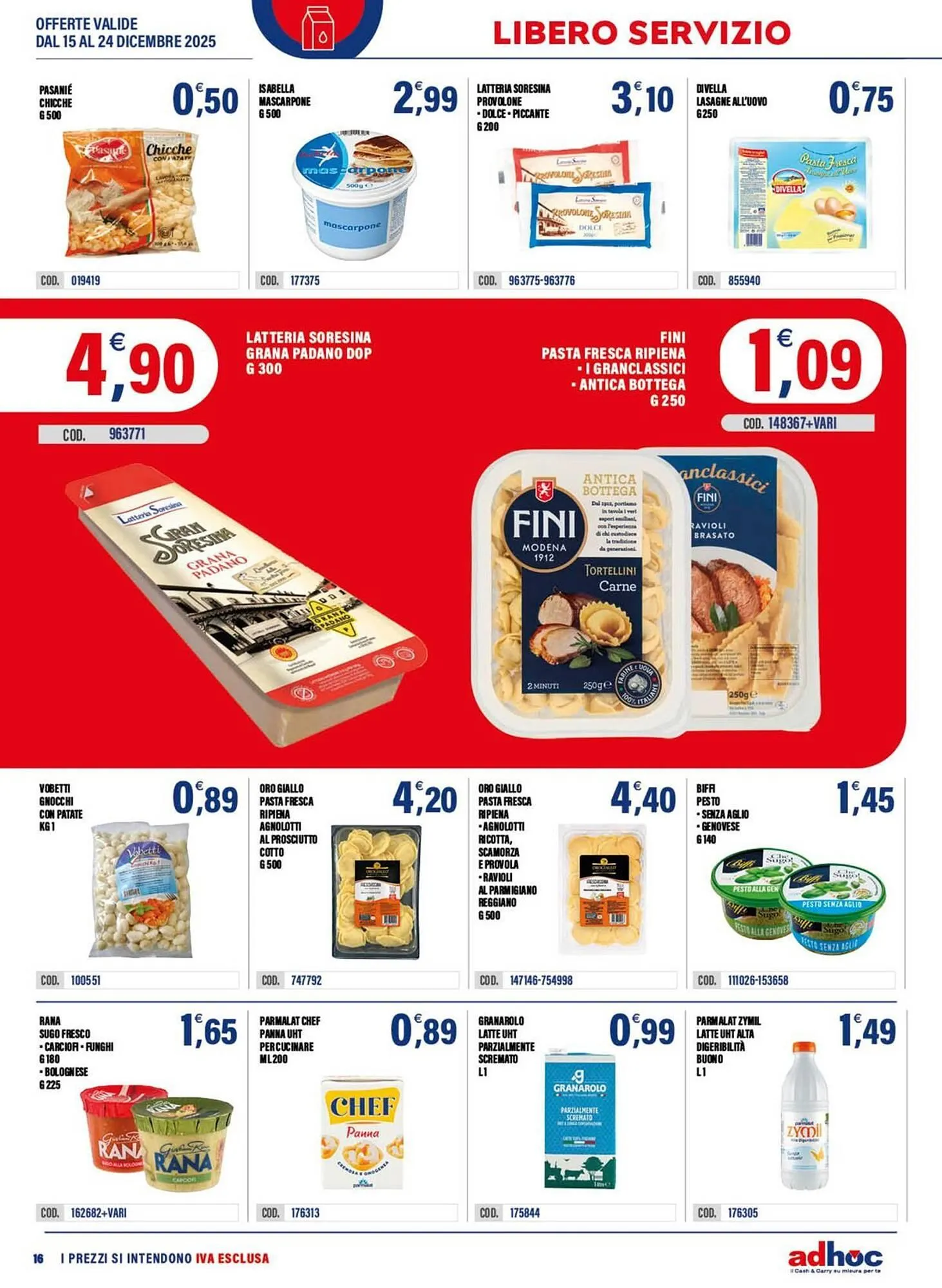 Volantino Adhoc da 15 dicembre a 24 dicembre di 2025 - Pagina del volantino 16