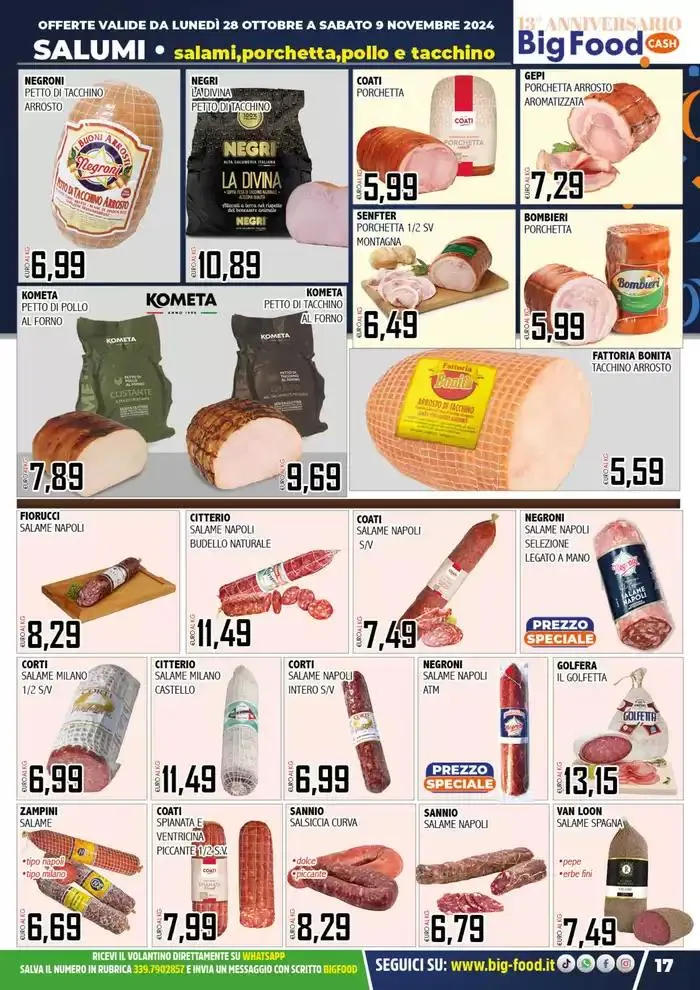 Festeggiamo il nostro 13 anniversario da 28 ottobre a 9 novembre di 2024 - Pagina del volantino 17