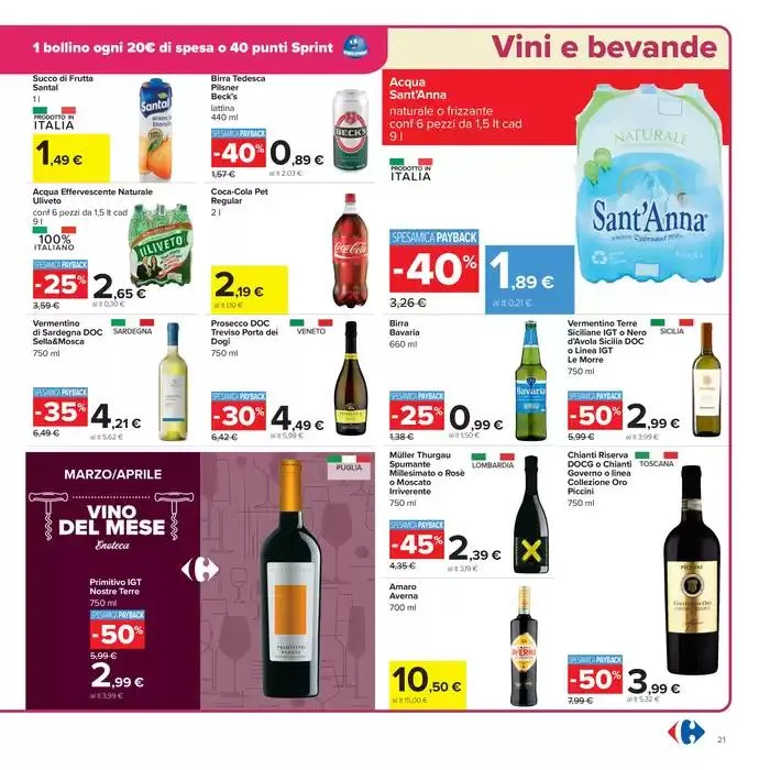 Sconti 30%40%50% da 25 marzo a 7 aprile di 2025 - Pagina del volantino 21