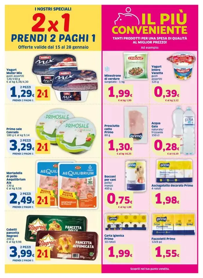 La spesa vola! 50% di sconto da 15 gennaio a 28 gennaio di 2025 - Pagina del volantino 8