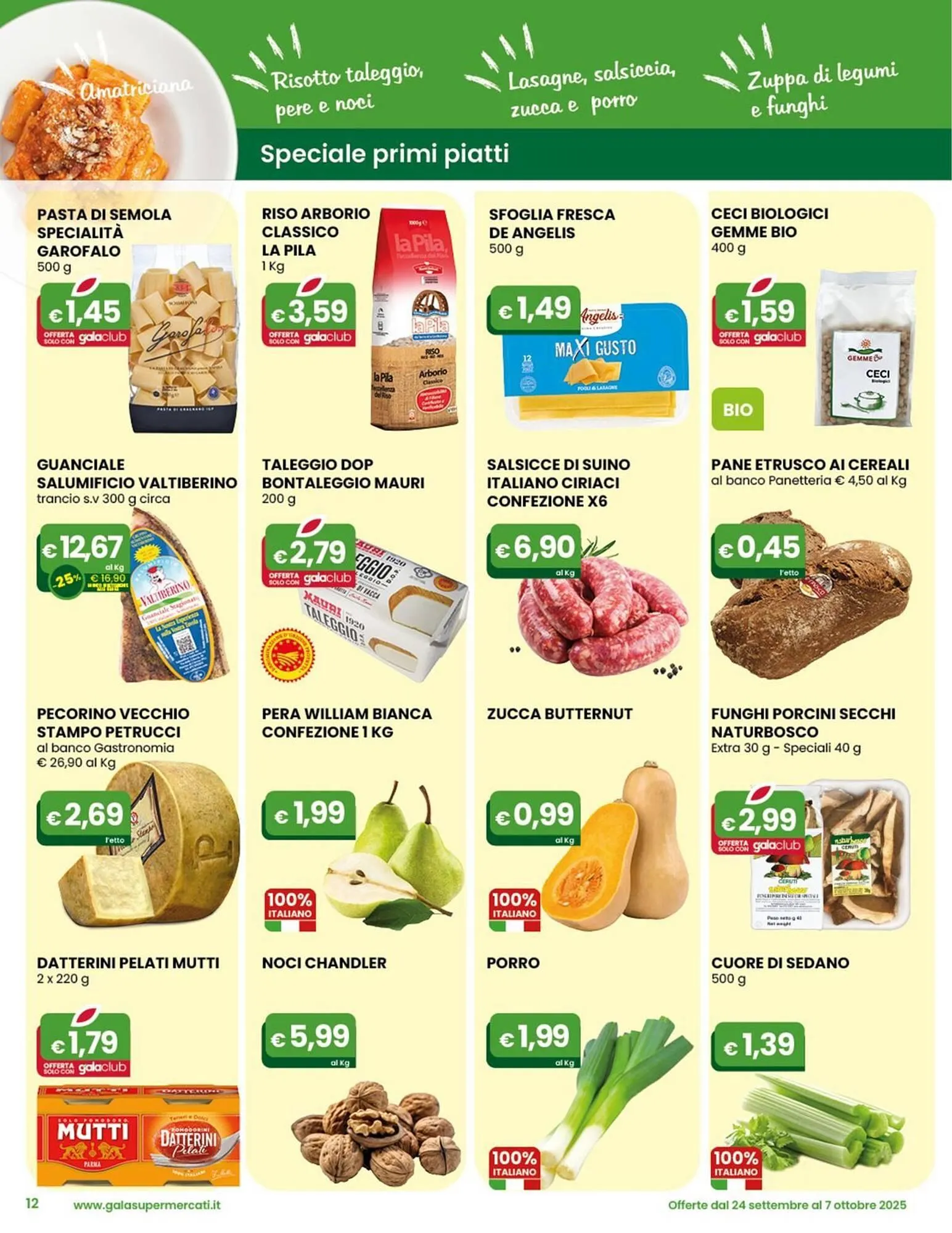 Volantino Gala Supermercati da 24 settembre a 7 ottobre di 2025 - Pagina del volantino 12