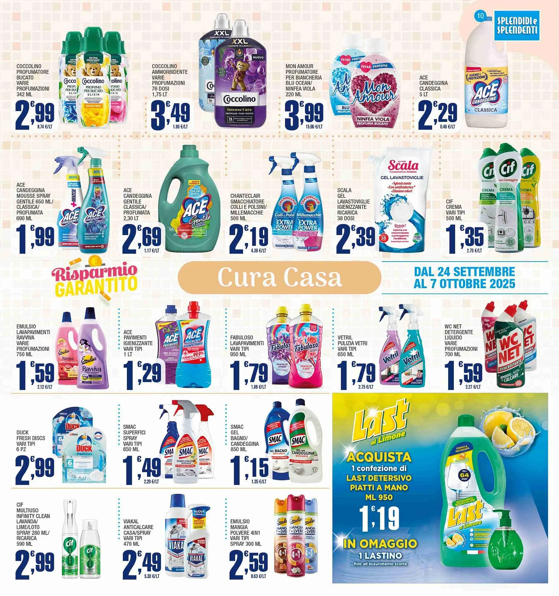 Volantino Splendidi e Splendenti da 24 settembre a 7 ottobre di 2025 - Pagina del volantino 10