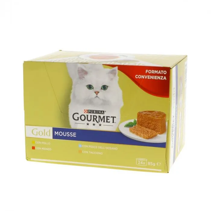 Gourmet Gold Mousse per gatti Pack 24x85g