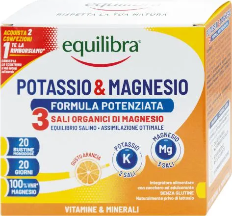 Potassio & Magnesio formula potenziata, 20 pz