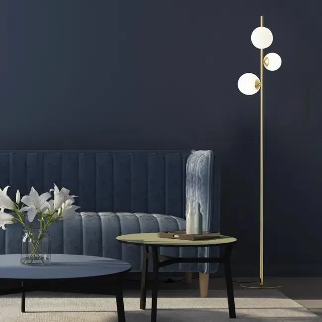 Lampada da terra Callas in alluminio, H 155 cm, G9 3xMAX28W INSPIRE