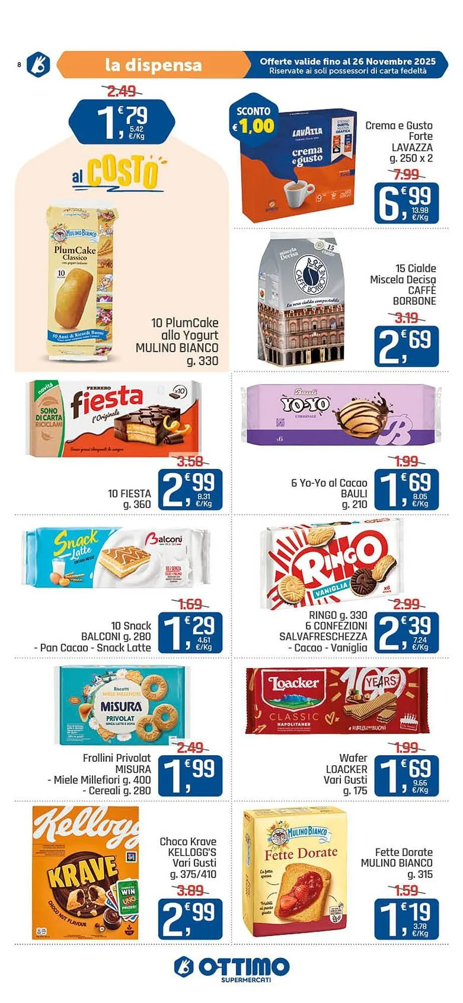 Volantino Ottimo Market da 17 novembre a 26 novembre di 2025 - Pagina del volantino 8