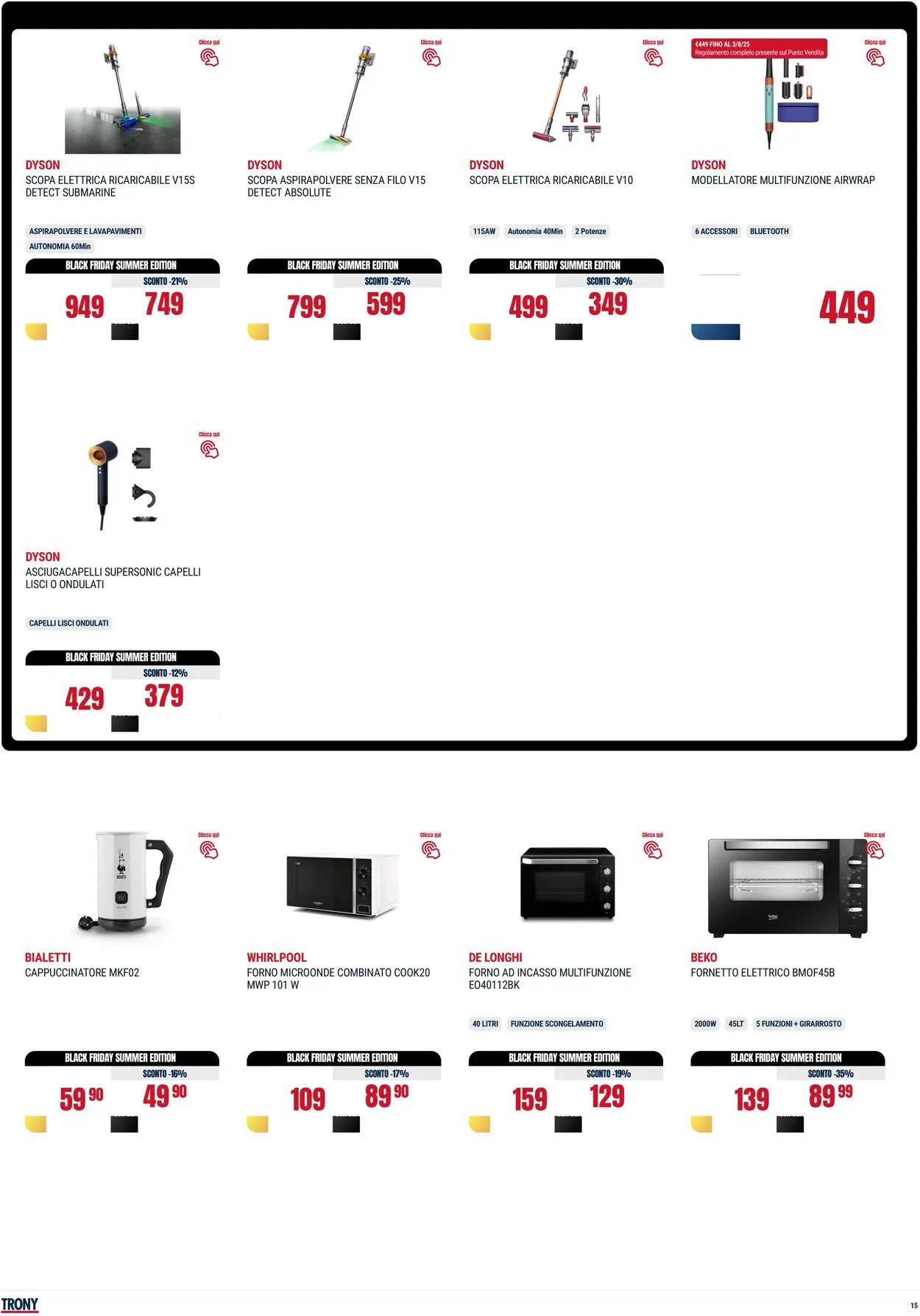 Trony - Napoli Volantino attuale da 31 luglio a 20 agosto di 2025 - Pagina del volantino 15
