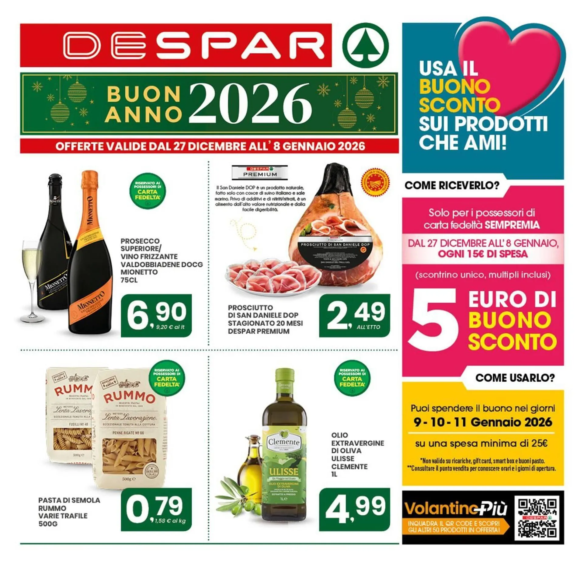 Volantino Despar da 27 dicembre a 8 gennaio di 2026 - Pagina del volantino 1