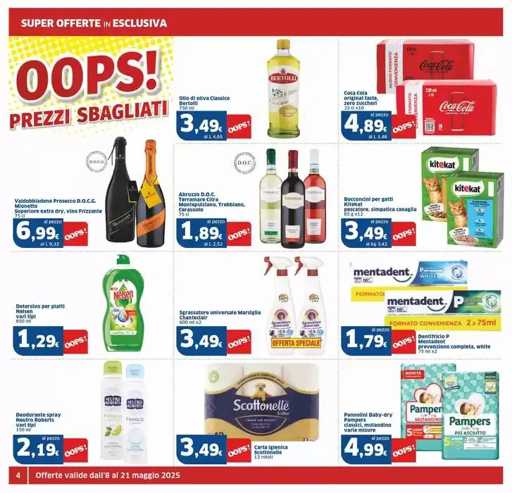 Oops! Prezzi sbagliati, Superstore da 8 maggio a 21 maggio di 2025 - Pagina del volantino 4