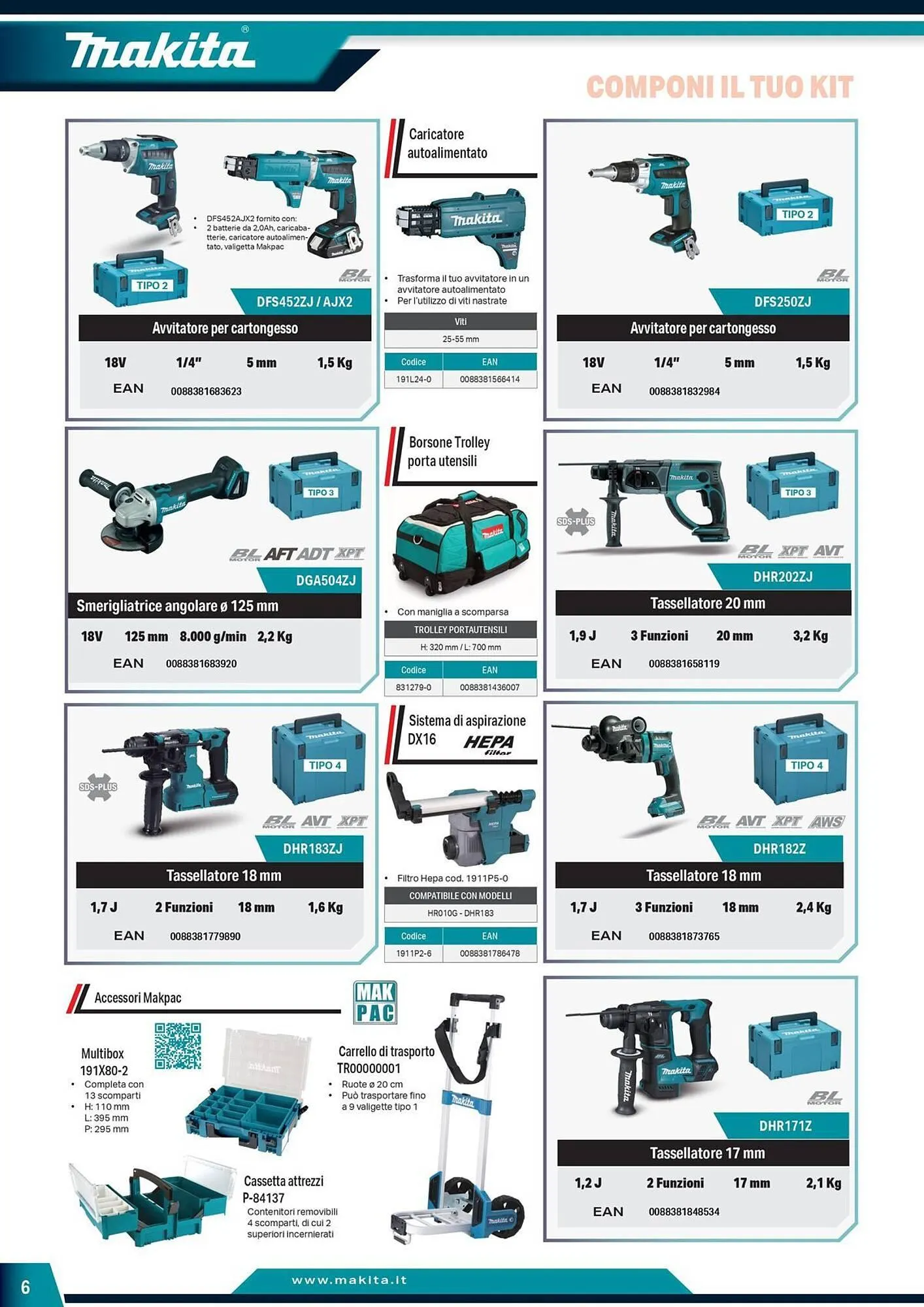 Volantino Makita da 5 giugno a 31 dicembre di 2025 - Pagina del volantino 6