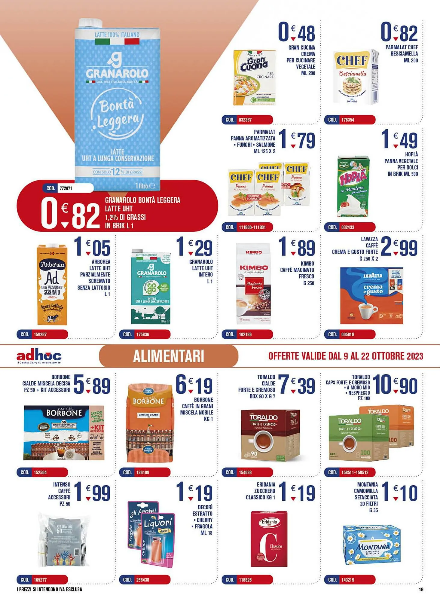 Volantino Adhoc da 9 ottobre a 22 ottobre di 2023 - Pagina del volantino 19