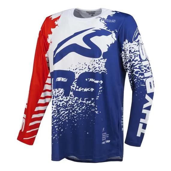 Maglia da cross Blunt Scratch Rosso/Bianco/Blu