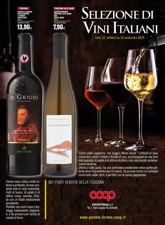 Selezione di vini italiani da 23 aprile a 21 maggio di 2025 - Pagina del volantino 1