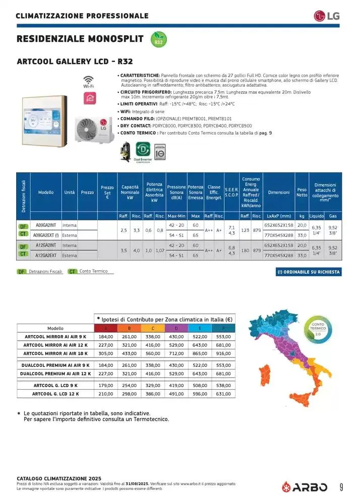 Catalogo Climatizzazione 2025 da 1 gennaio a 31 dicembre di 2025 - Pagina del volantino 9