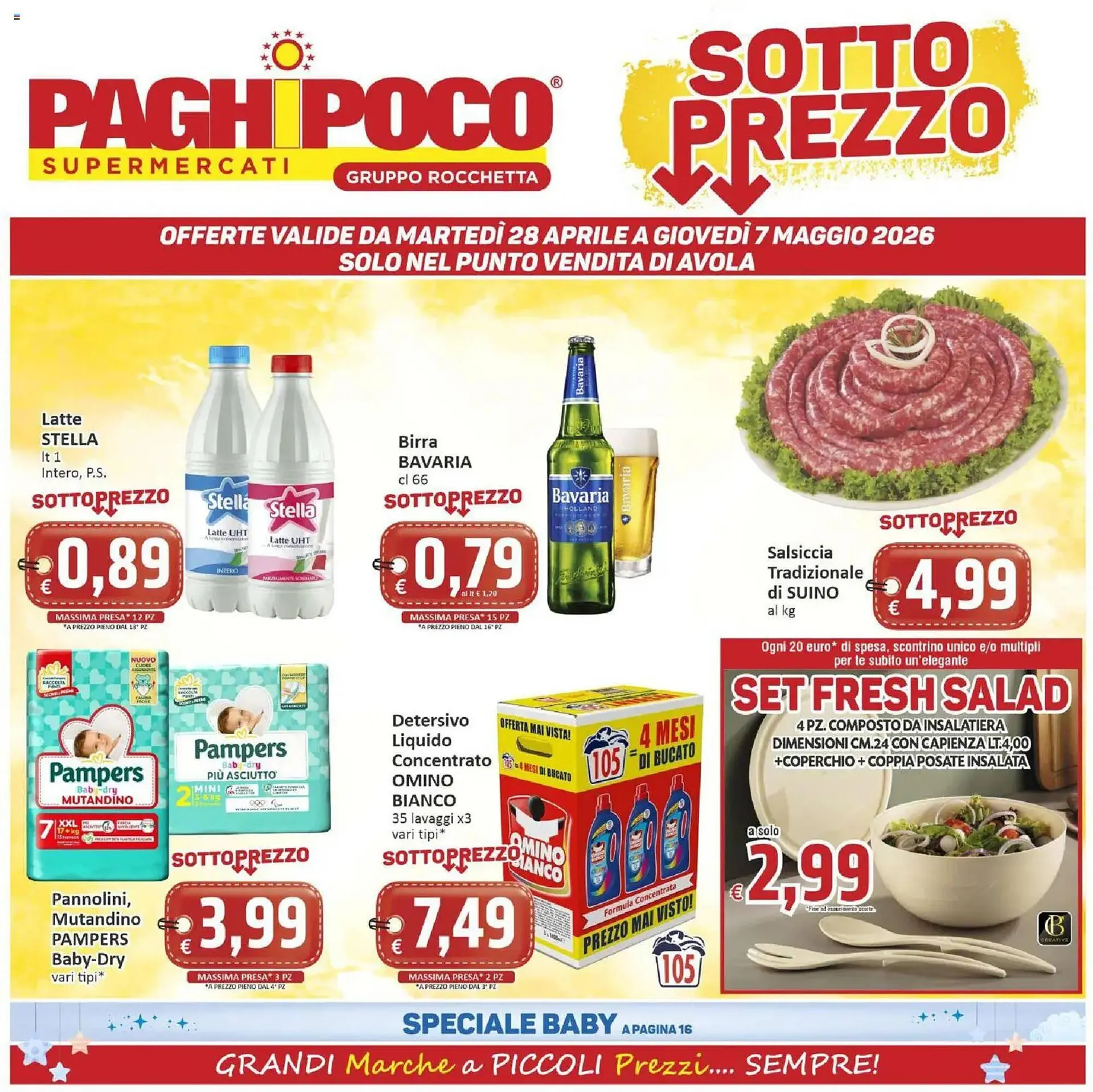 Volantino Paghi Poco da 28 aprile a 7 maggio di 2026 - Pagina del volantino 1