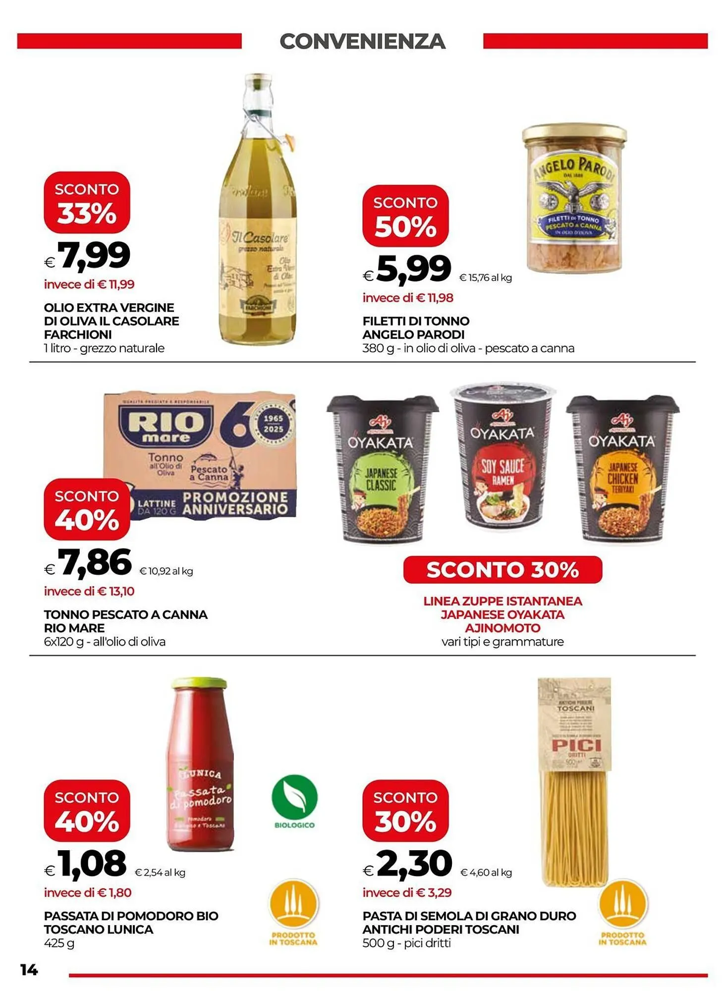 Volantino Unicoop da 5 giugno a 18 giugno di 2025 - Pagina del volantino 14