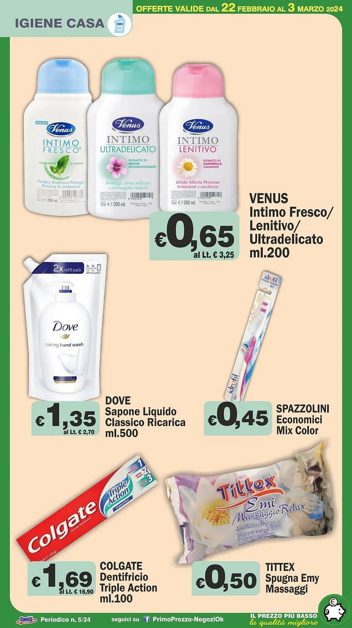 Volantino Primo Prezzo da 22 febbraio a 3 marzo di 2024 - Pagina del volantino 24