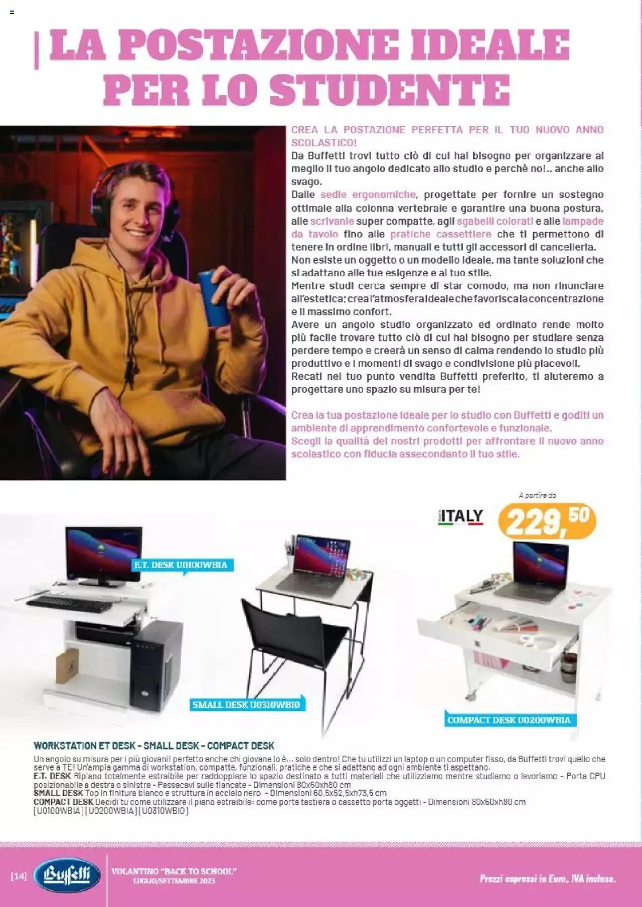 Volantino Buffetti da 1 luglio a 30 settembre di 2023 - Pagina del volantino 14
