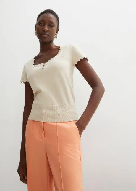 Maglione in misto seta