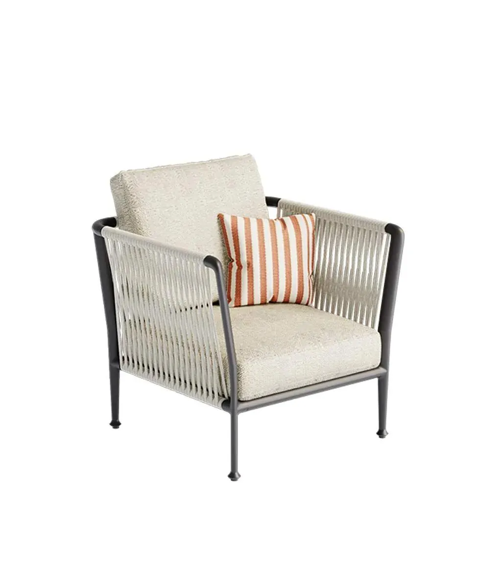 Offerta - Poltrona Treble grafite completa di cuscini