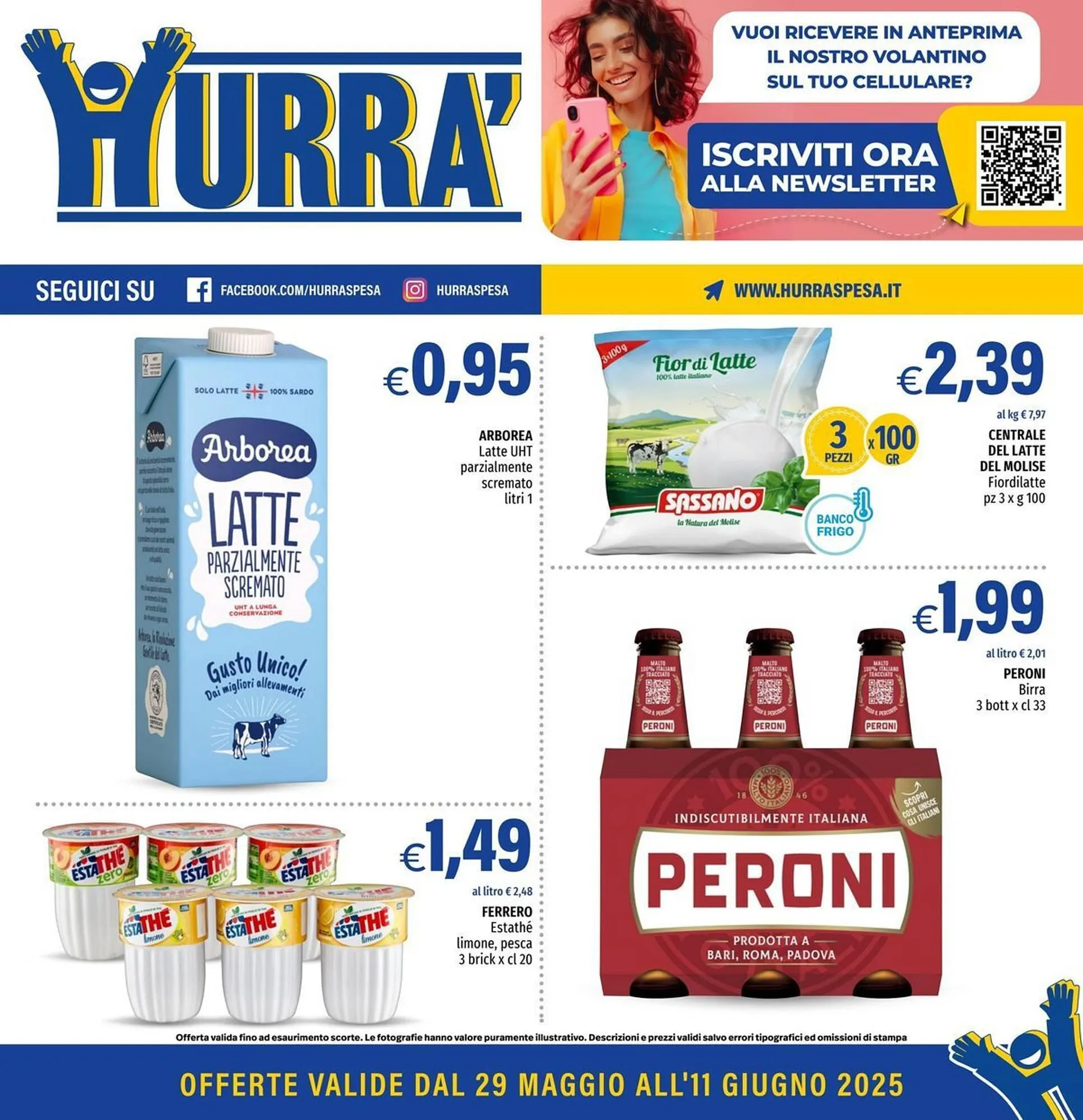 Volantino Hurrà da 29 maggio a 11 giugno di 2025 - Pagina del volantino 1