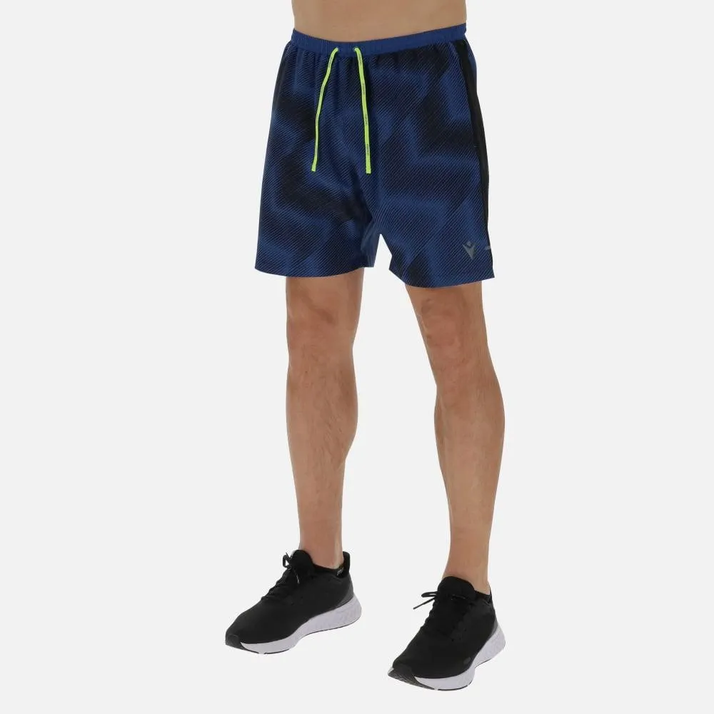 Pantaloncini running uomo oscar boston blu