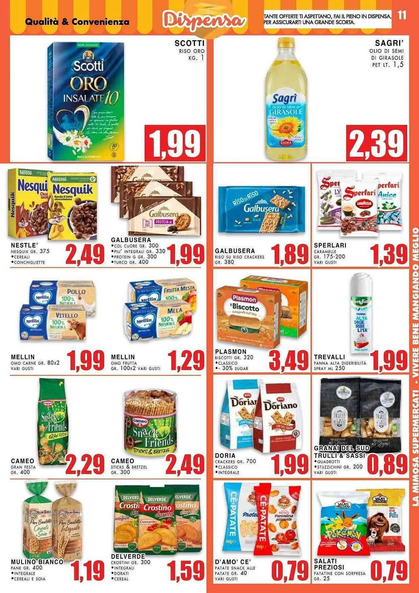 Volantino La Mimosa Supermercati da 28 luglio a 10 agosto di 2025 - Pagina del volantino 11